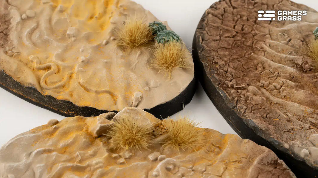 Deserts of Maahl Bases, Oval 75mm (x3) - Gamers Grass