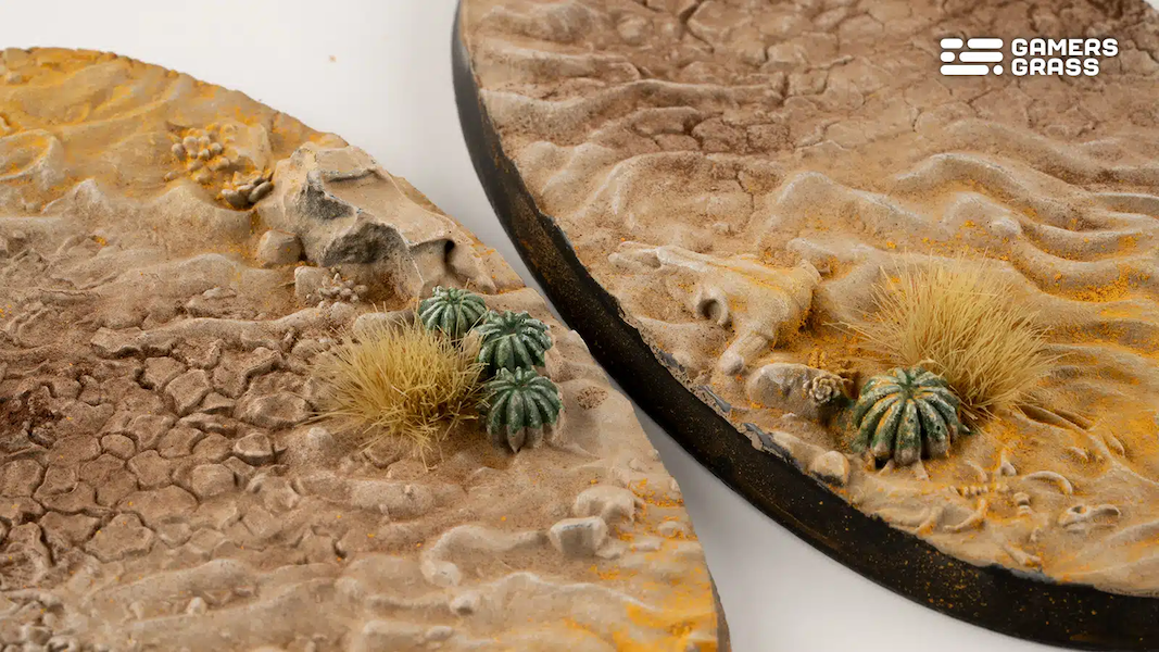 Deserts of Maahl Bases, Oval 90mm (x2) - Gamers Grass