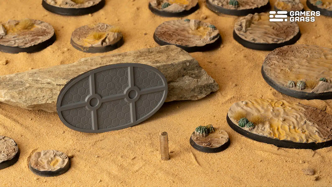 Deserts of Maahl Bases, Oval 75mm (x3) - Gamers Grass