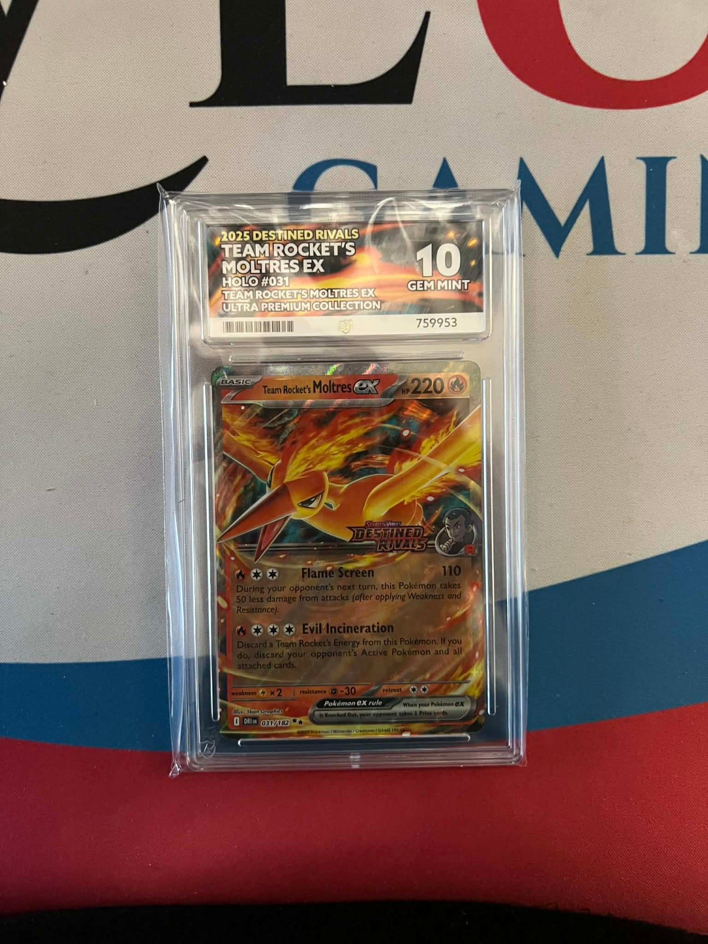 TEAM ROCKET'S MOLTRES EX #031 English ACE-10
