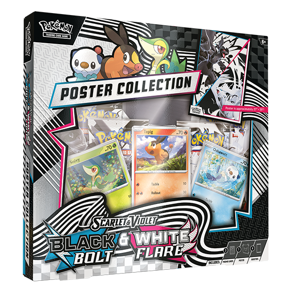 WEBSTORE Pokémon TCG: Scarlet & Violet 10.5 - Black Bolt & White Flare Unova Poster Collection