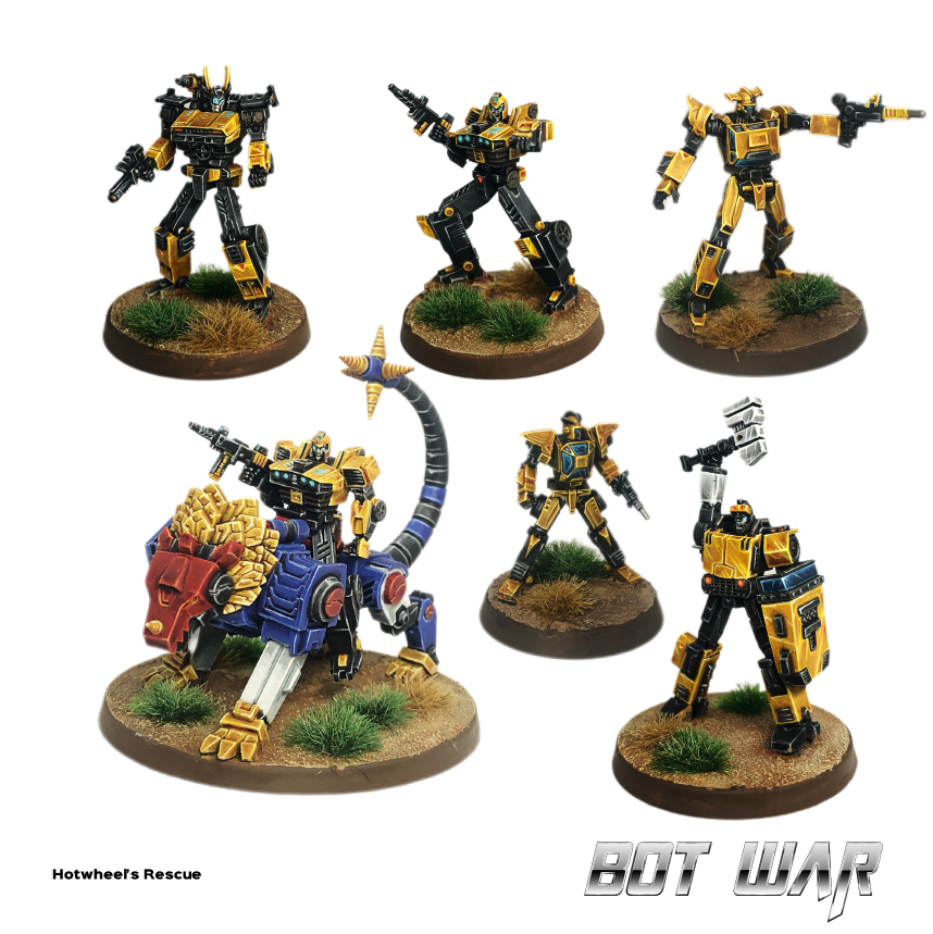 Bot War - Hotwheel’s Rescue – Golden Lions Booster