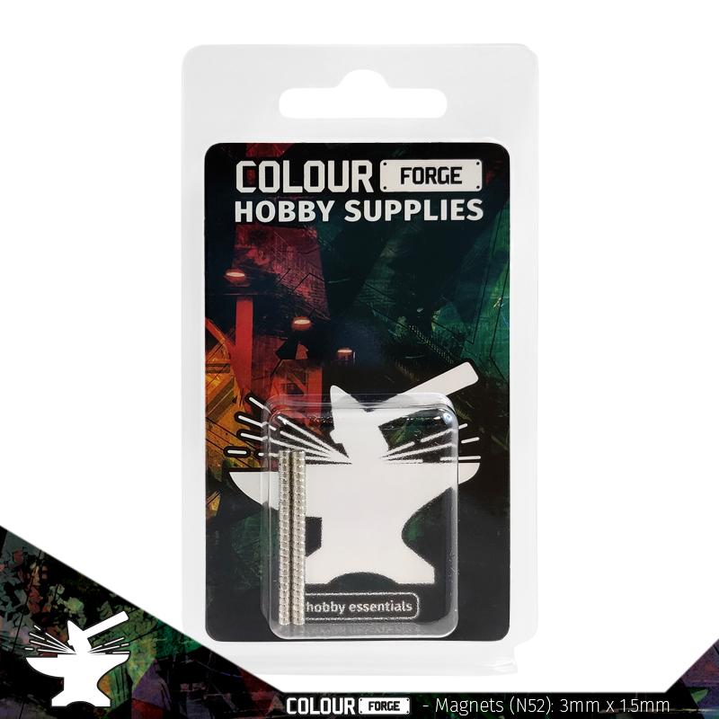 The Colour Forge Neodymium Magnets 3×1.5mm (N52) (50)
