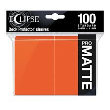 Ultra Pro Eclipse Matte Standard Card Sleeves: Pumpkin Orange (100)