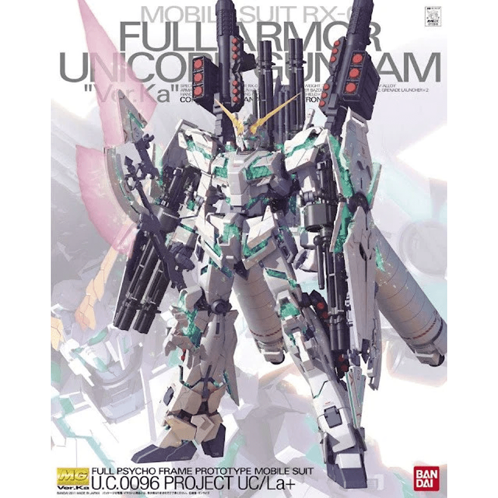 MG Gundam Unicorn rx-0 full ar v.ka1/100 Bandai Model Kit Gunpla