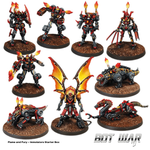 Bot War - Immolators – Flames of Fury Starter Box