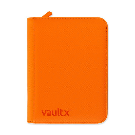 Vault X 4-Pocket Exo-Tec Zip Binder Just Orange