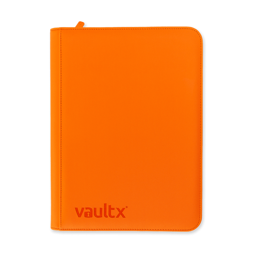 Vault X 9-Pocket Exo-Tec Zip Binder Just Orange