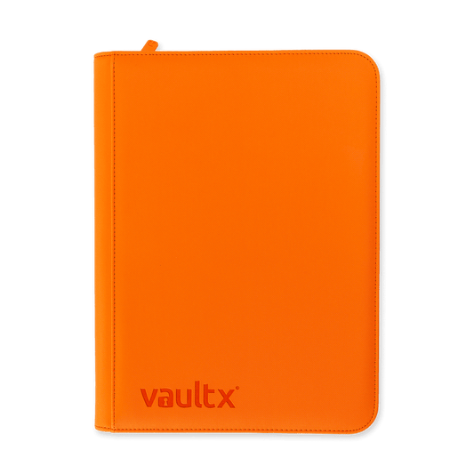 Vault X 9-Pocket Exo-Tec Zip Binder Just Orange
