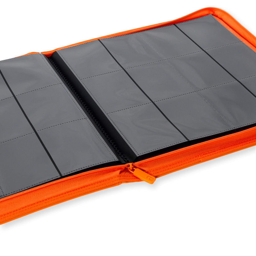 Vault X 12-Pocket Exo-Tec Zip Binder Just Orange