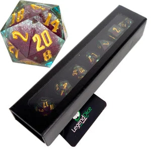 Liquid Core Dice in Case - Dual Blue Red