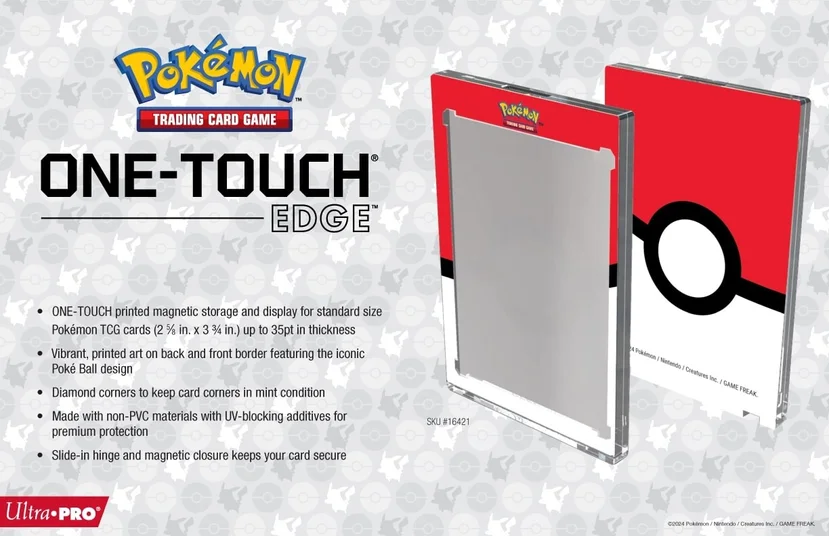Ultra Pro - Pokémon Pokeball TCG One Touch Edge Card Case
