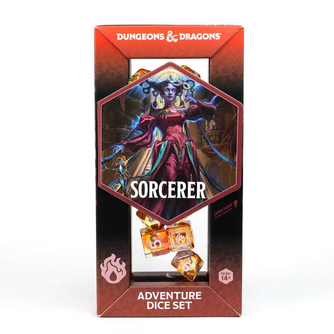 Dungeons & Dragons Adventure Dice Set - Sorcerer: Orange - Sirius Dice