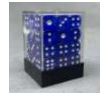12mm Clear D6 x 36 (Mixed Colours)