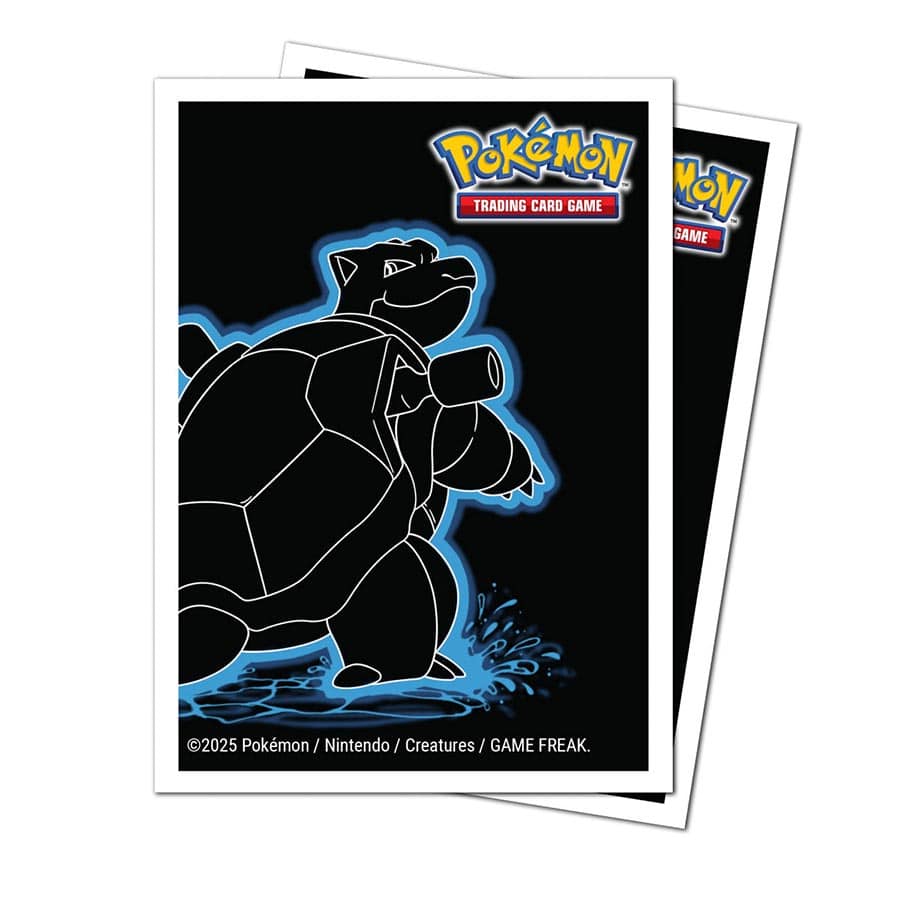 Pokémon Neon Kanto Apex Deck Protector Sleeves - Blastoise (105ct) (Pre-Order)