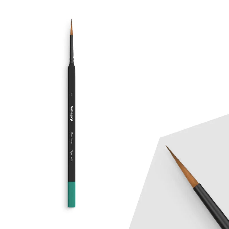 AV Precision - Round Synthetic Brush, Triangular No. 3