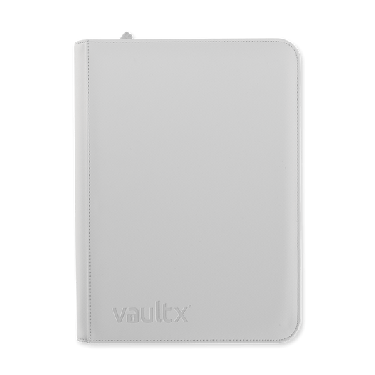 Vault X 9-Pocket Exo-Tec Zip Binder White Edition