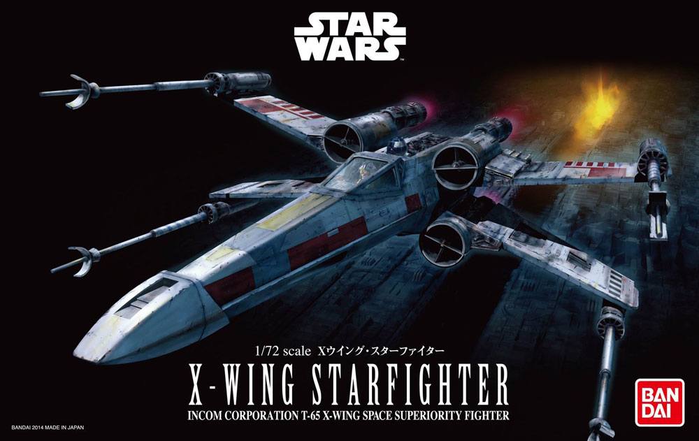 Star Wars Bandai Plastic Model Kit 1/72 X-Wing Starfighter