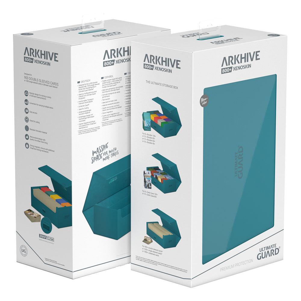 Ultimate Guard Arkhive 800+ Standard Size XenoSkin™ Petrol Blue