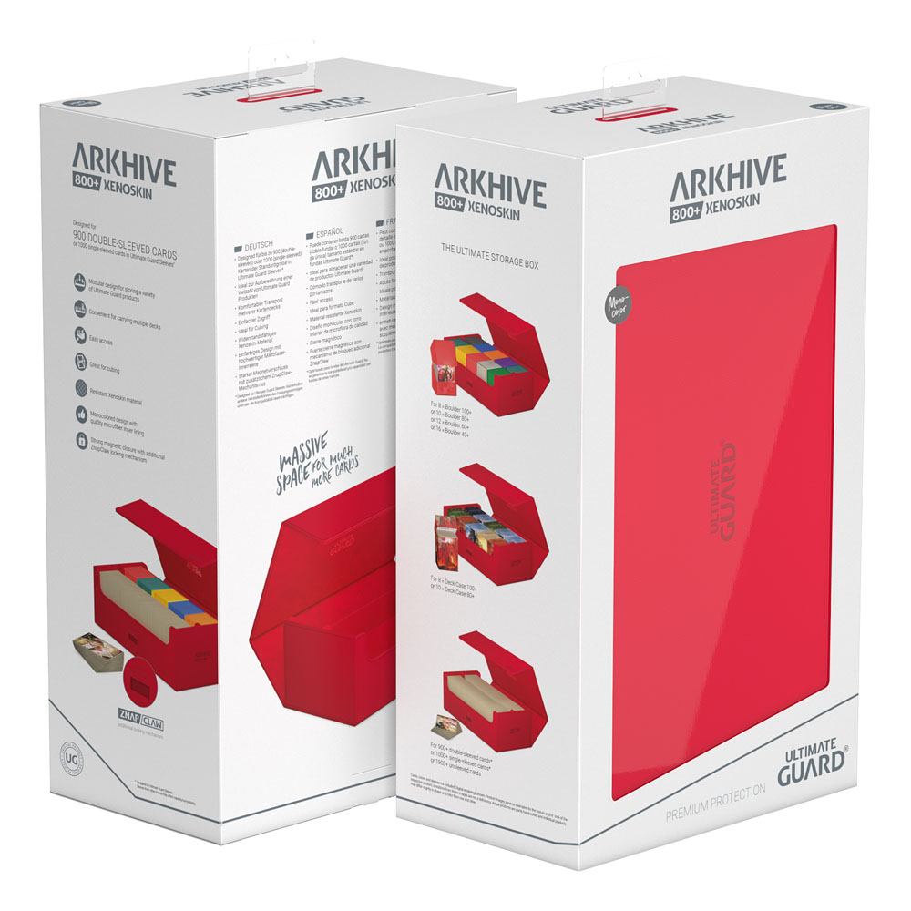 Ultimate Guard Arkhive 800+ Standard Size XenoSkin™ Red