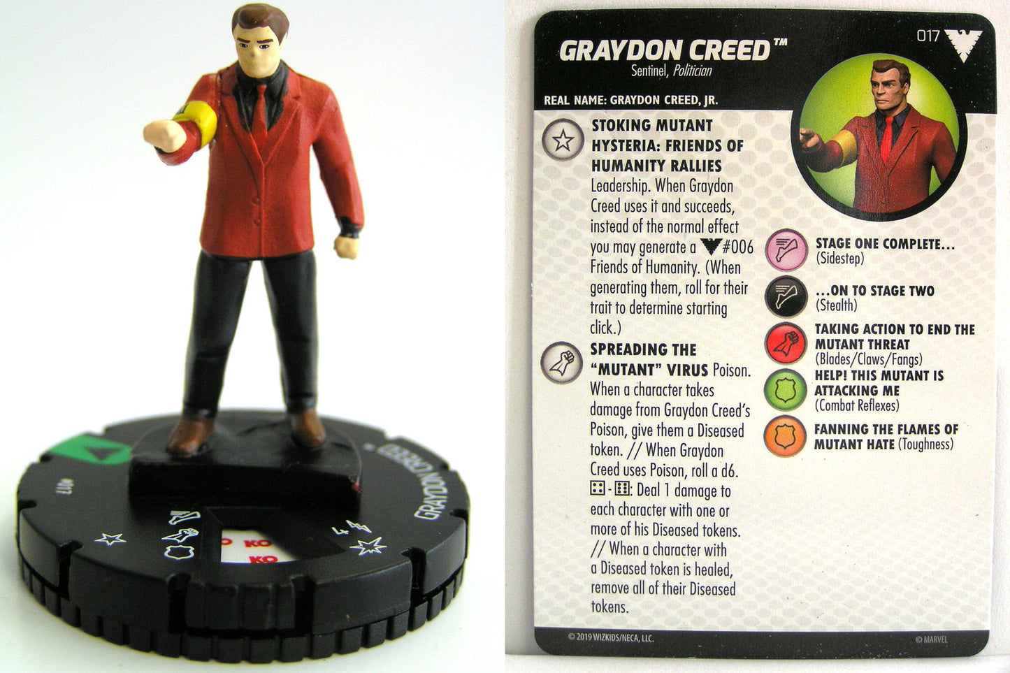 Heroclix - Marvel Animated X-Men Dark Phoenix Saga - GRAYDON CREED #017