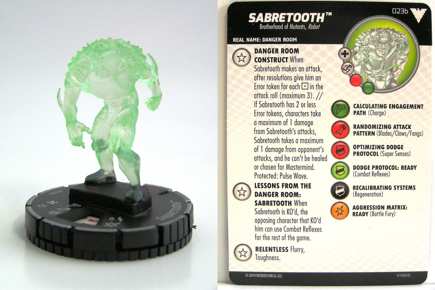 Heroclix - Marvel Animated X-Men Dark Phoenix Saga - SABRETOOTH #023b PRIME