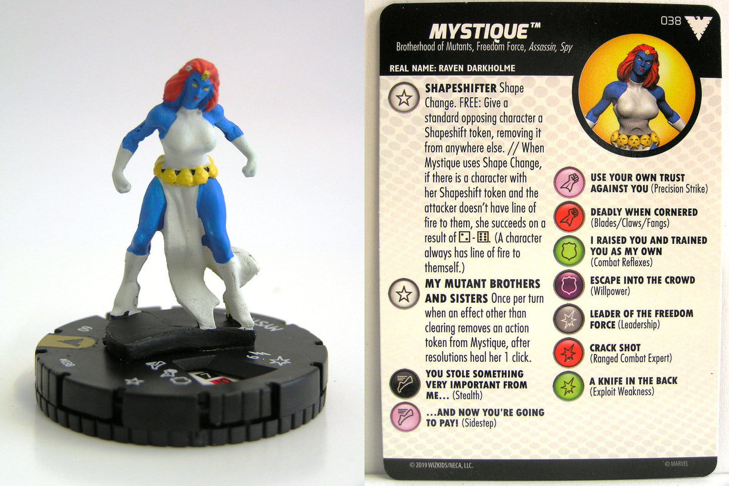 Heroclix - Marvel Animated X-Men Dark Phoenix Saga - MYSTIQUE #038