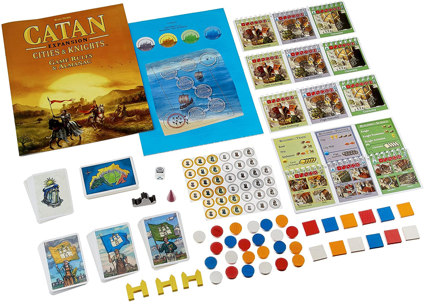 Catan Expansion Cities and Knights 5-6 Player Extension (2015 Refresh)