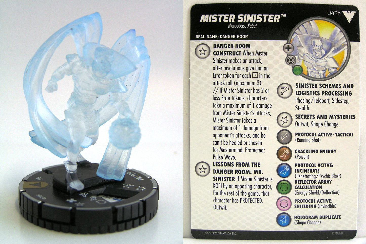 Heroclix - Marvel Animated X-Men Dark Phoenix Saga - MISTER SINISTER #043b PRIME