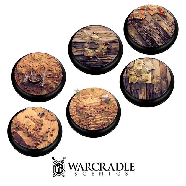 Warcradle Mesa & Frontier Town Medium Bases Set