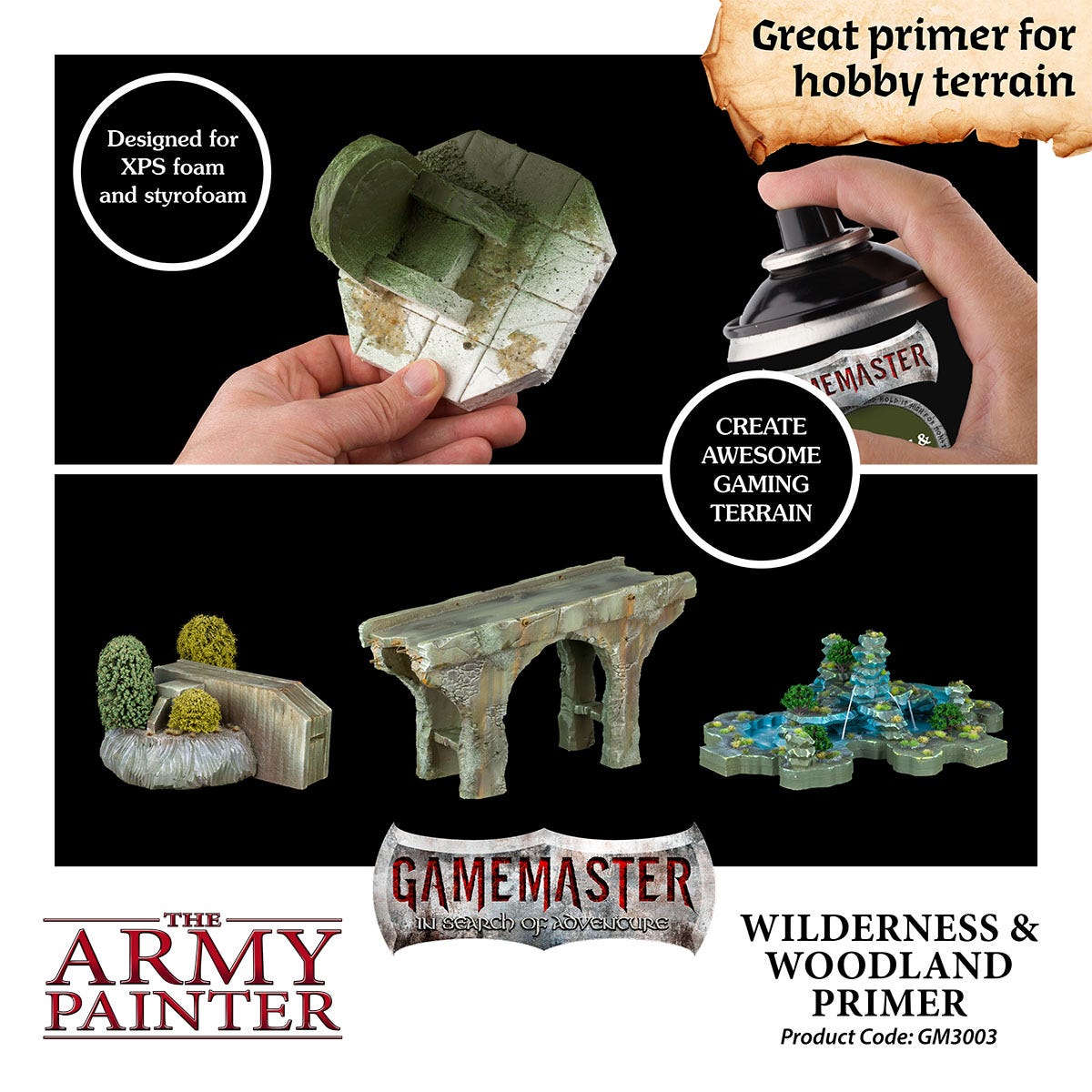 GM: Terrain Primer - Wilderness & Woodland Spray The Army Painter