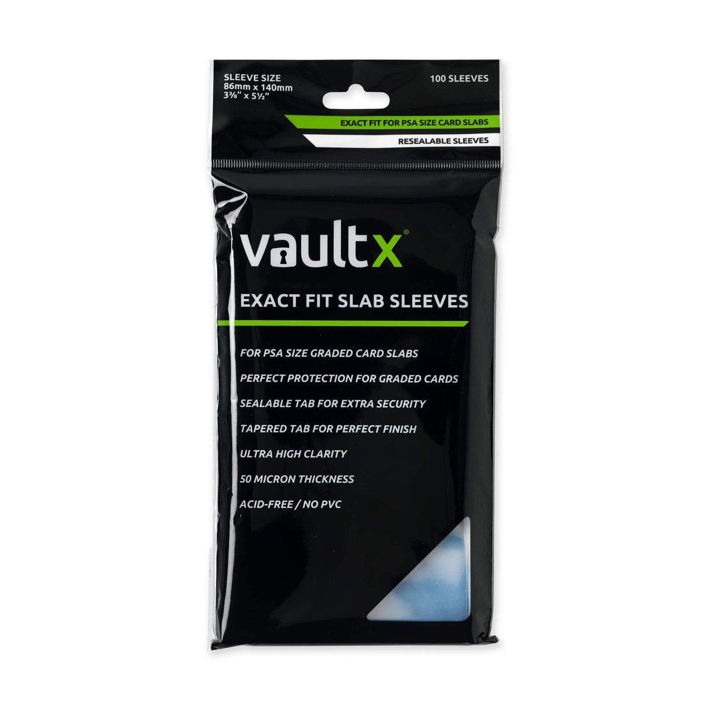 Vault X Exact Fit Slab Sleeves PSA (100 Pack)