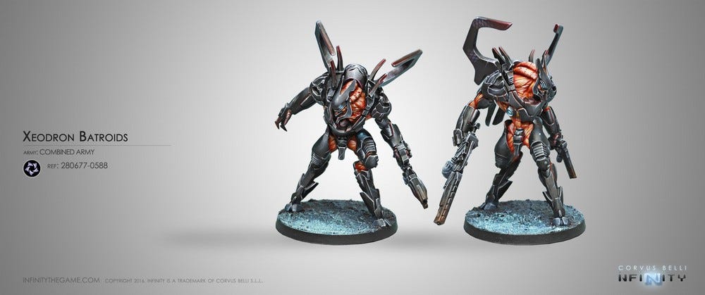 Xeodron Batroids Infinity Corvus Belli