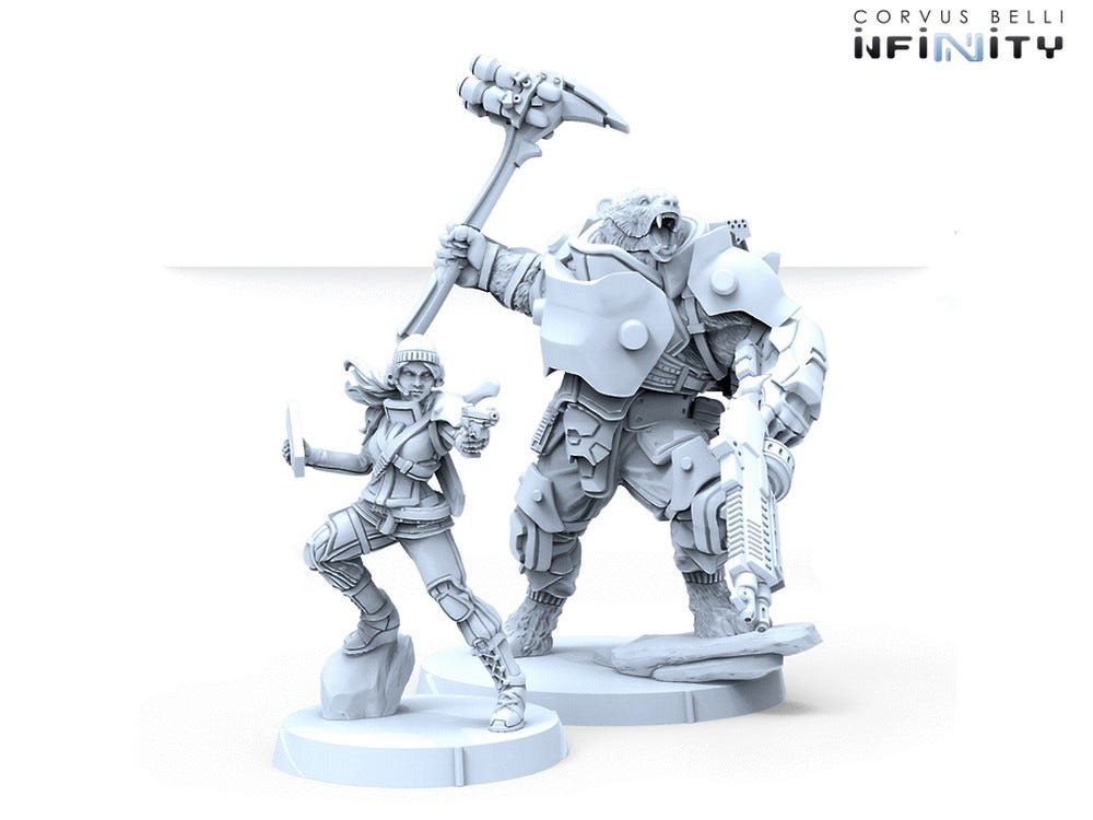 Ariadna Polaris Team Beast Pack Infinity Corvus Belli