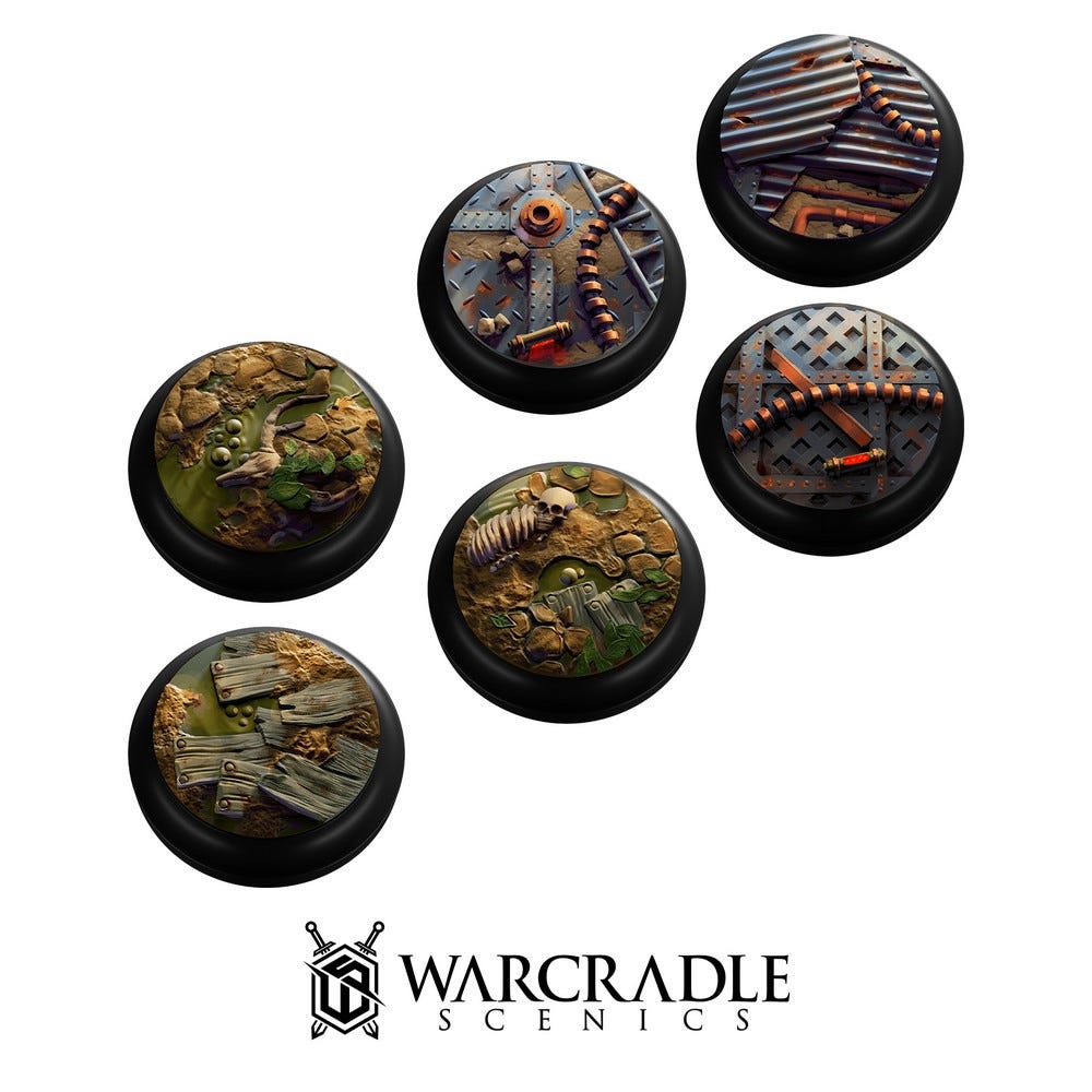 Warcradle Swamp & Industrial Small Bases Set
