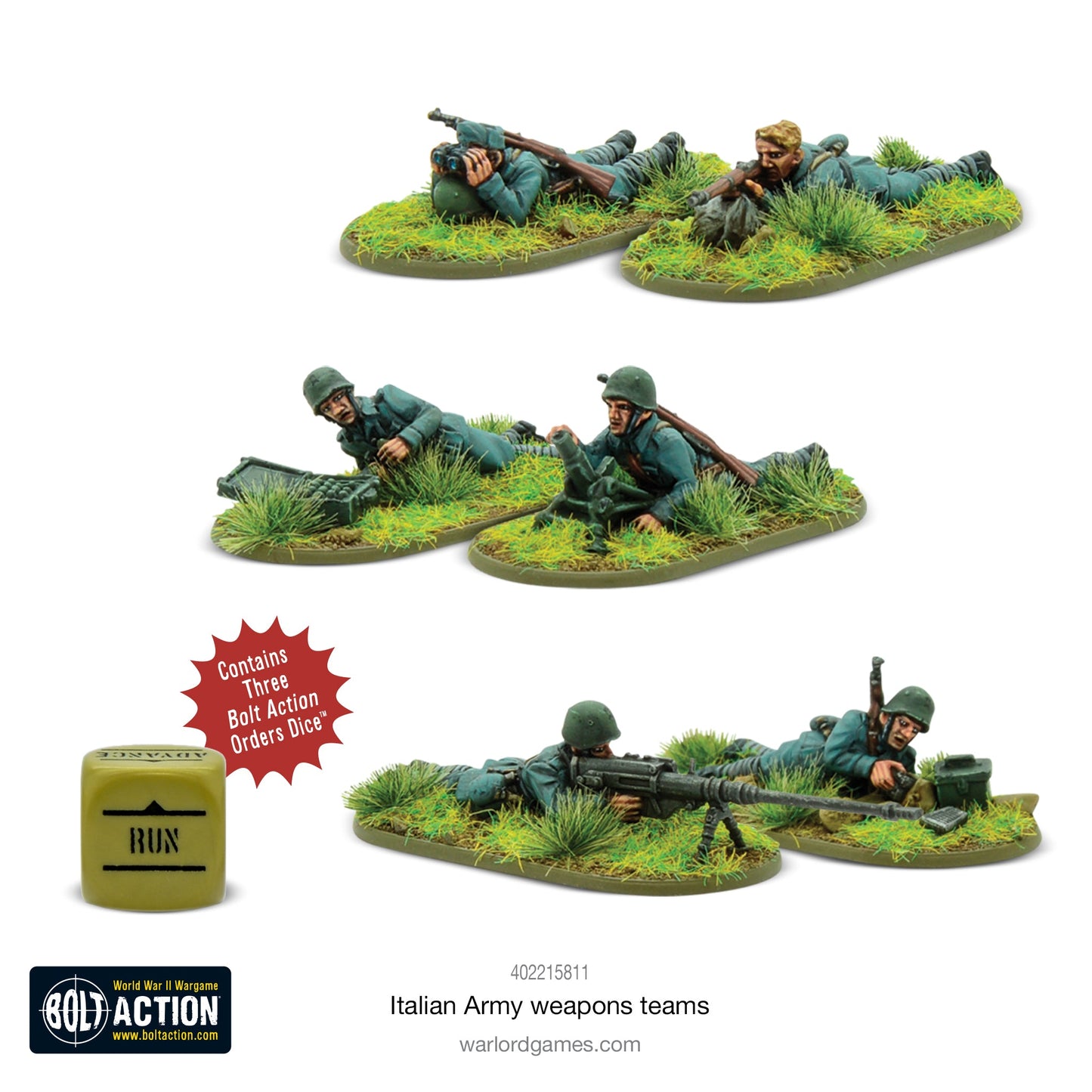 Bolt Action talian Army Weapons Teams