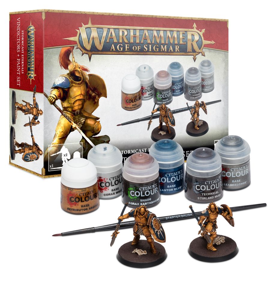AOS STORMCAST ETERNALS VINDICATORS + PAINT SET (EL)