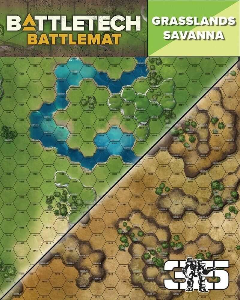 BattleTech Battle Mat Grasslands Savanna