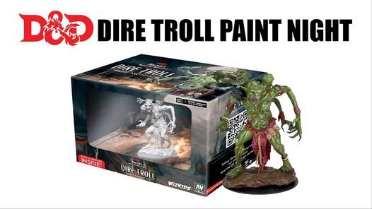 D&D Dire Troll Paint Night Kit