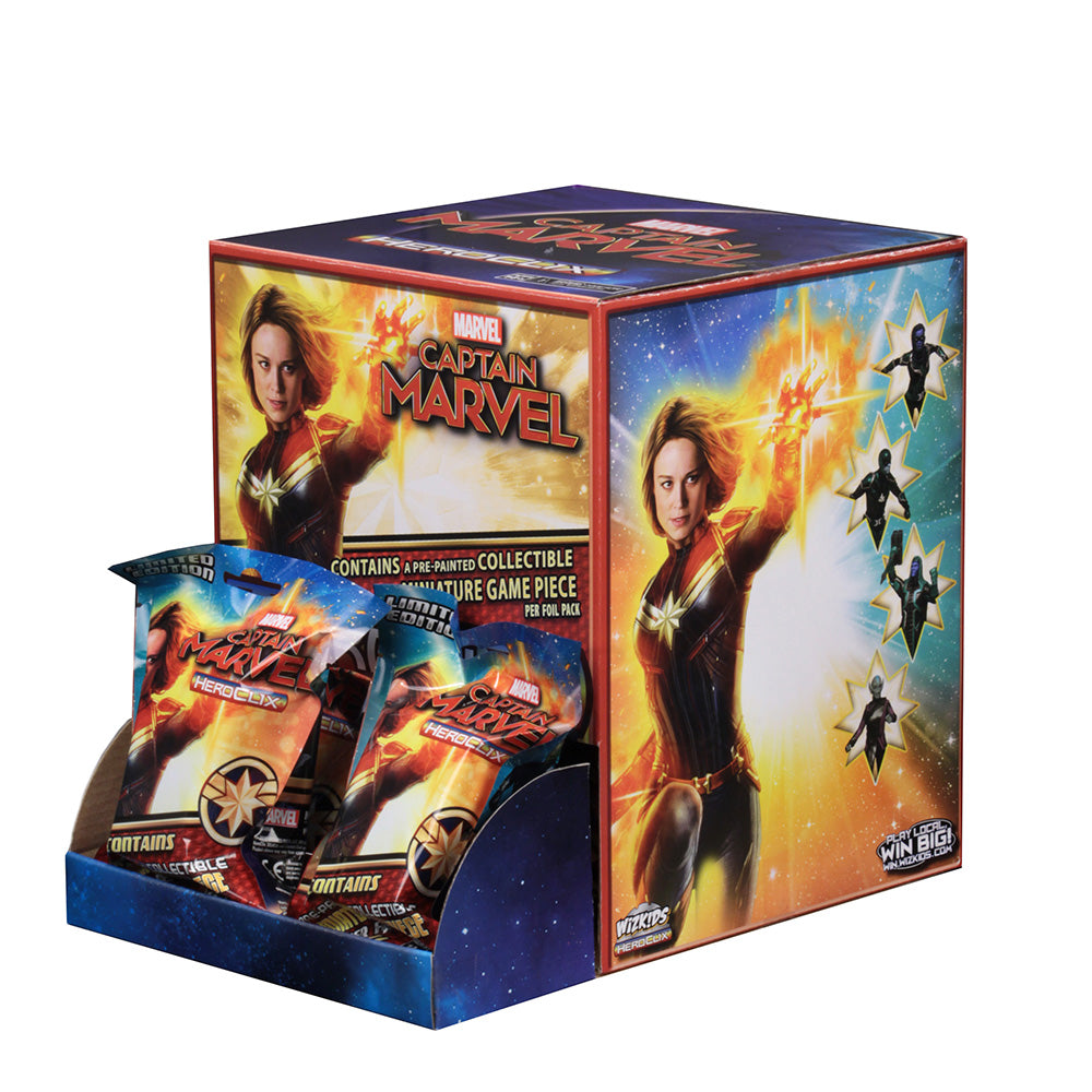 Heroclix Marvel Captain Marvel Movie Gravity Feed BNIB Sealed 24 Count