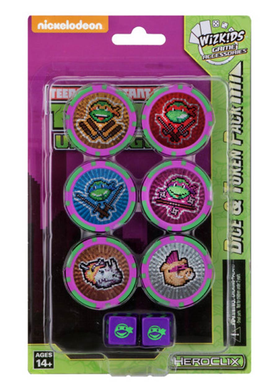 Heroclix Teenage Mutant Ninja Turtles: Unplugged HeroClix Dice & Token Pack