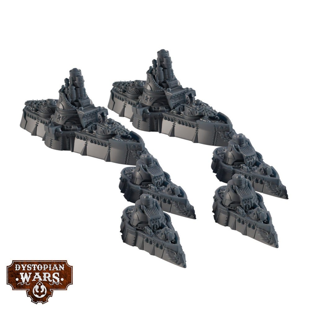 Dystopian Wars: Commonwealth Frontline Squadrons