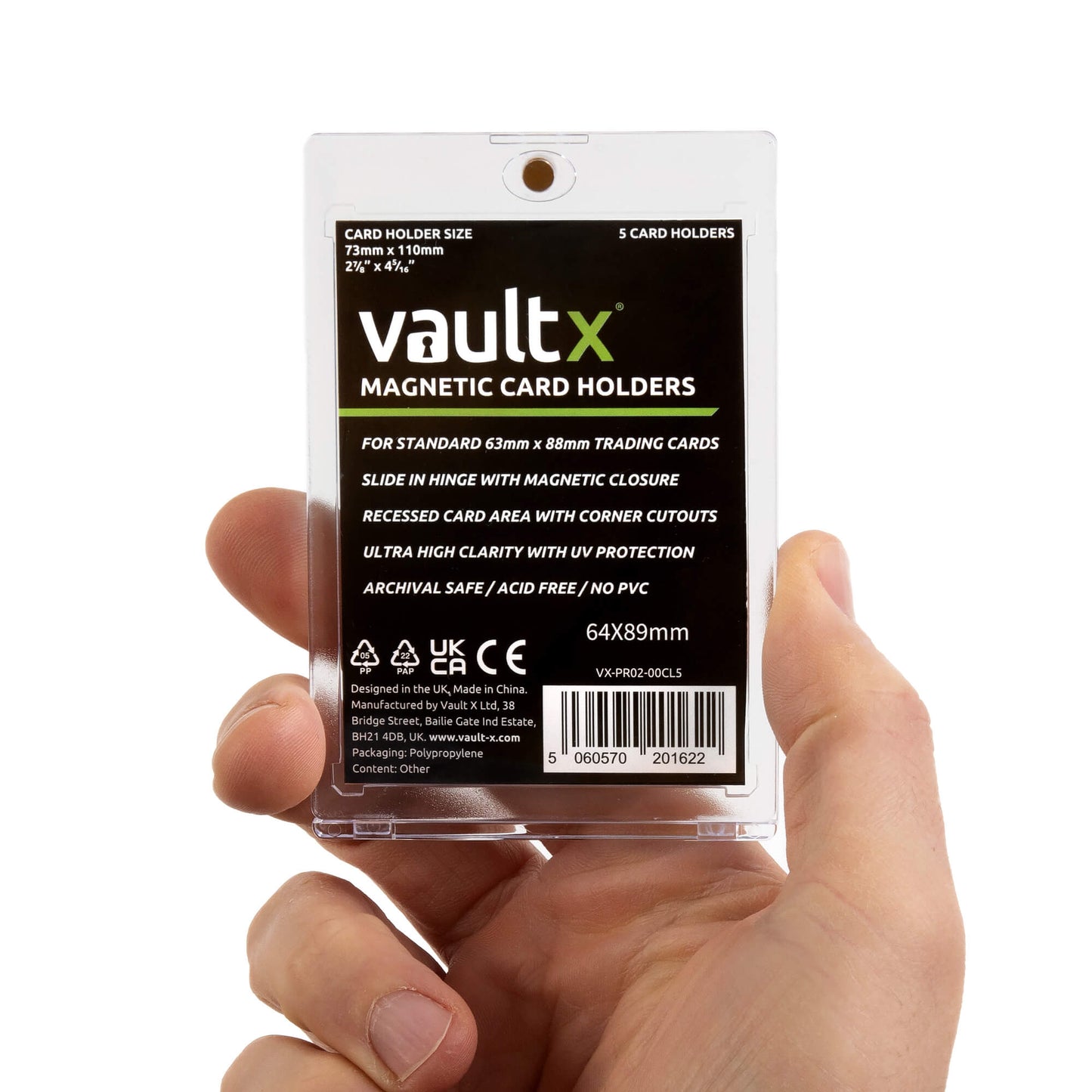 Vault X Magnetic Card Holders 35pt (5 Pack)
