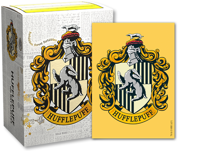 DRAGON SHIELD ART SLEEVES – WIZARDING WORLD – HUFFLEPUFF (100 SLEEVES)