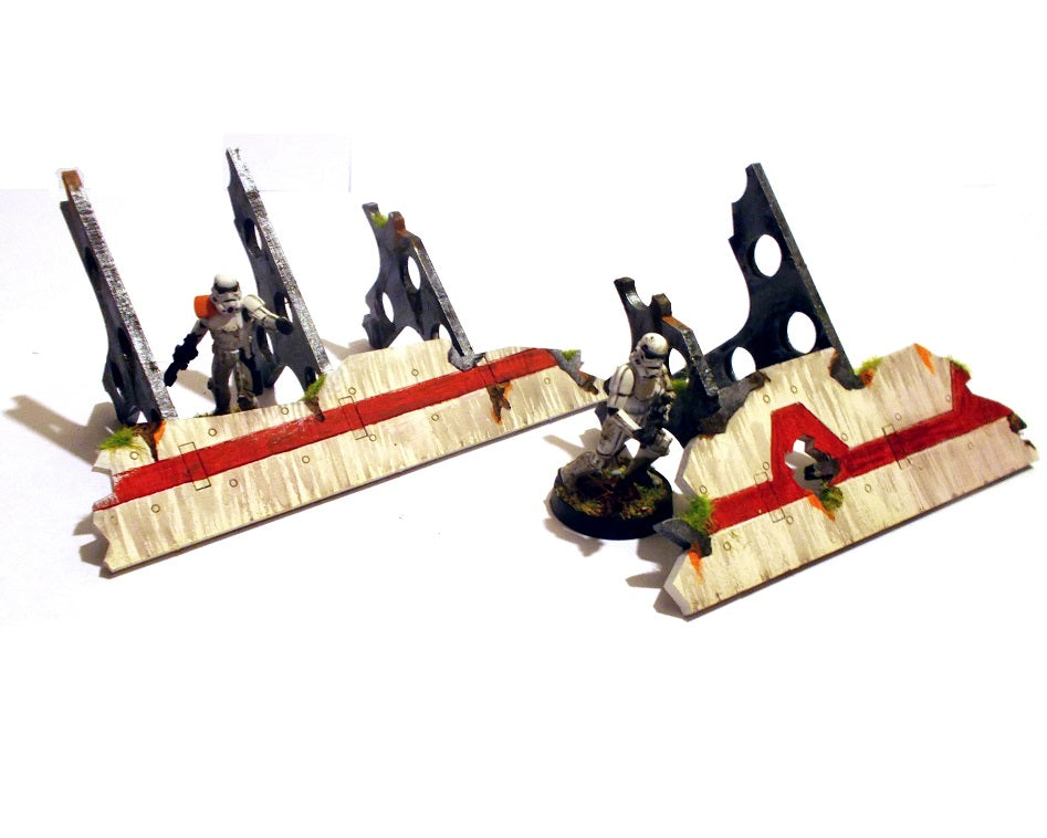Crashed ship - Barricades (28mm) Blotz Wargame Terrain