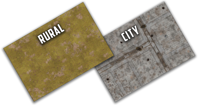 Battlefield in a Box: Rural / City Game Mat