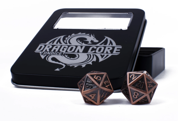 Bone Copper Dragon DnDice Set