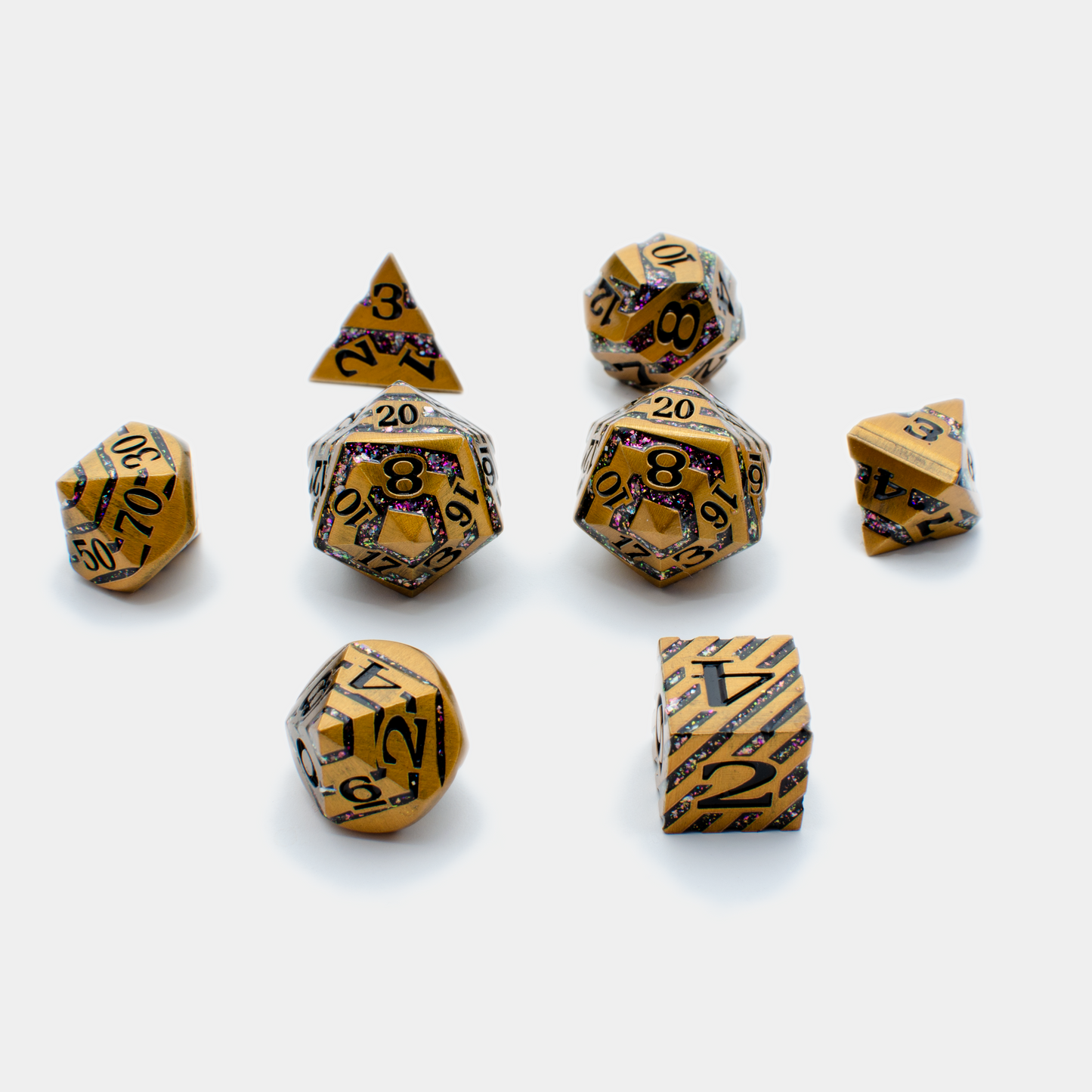 Chaos Gold Dragon DnDice Set