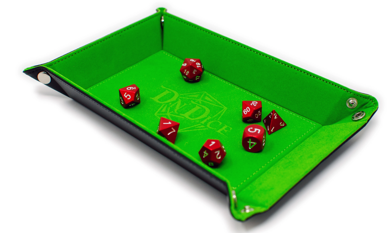 Green Folding Dice Tray Fabulous Felt - DnDice