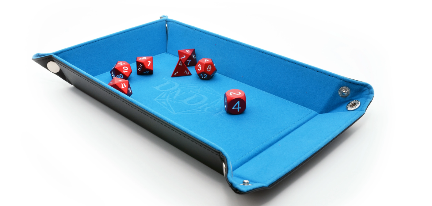 Blue Folding Dice Tray Fabulous Felt - DnDice